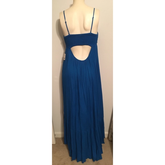Free people mosaic blue maxi dress S - Picture 3 of 5